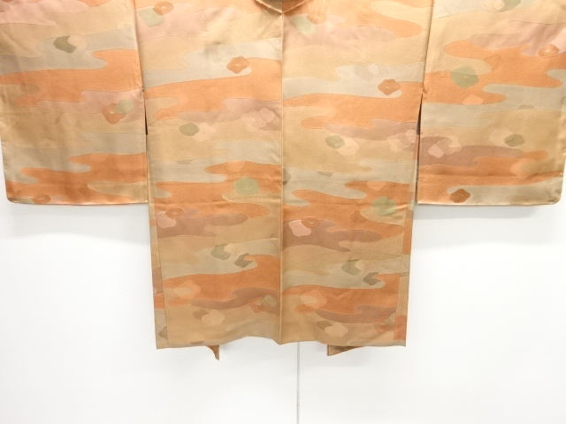 未使用品　霞に花模様羽織